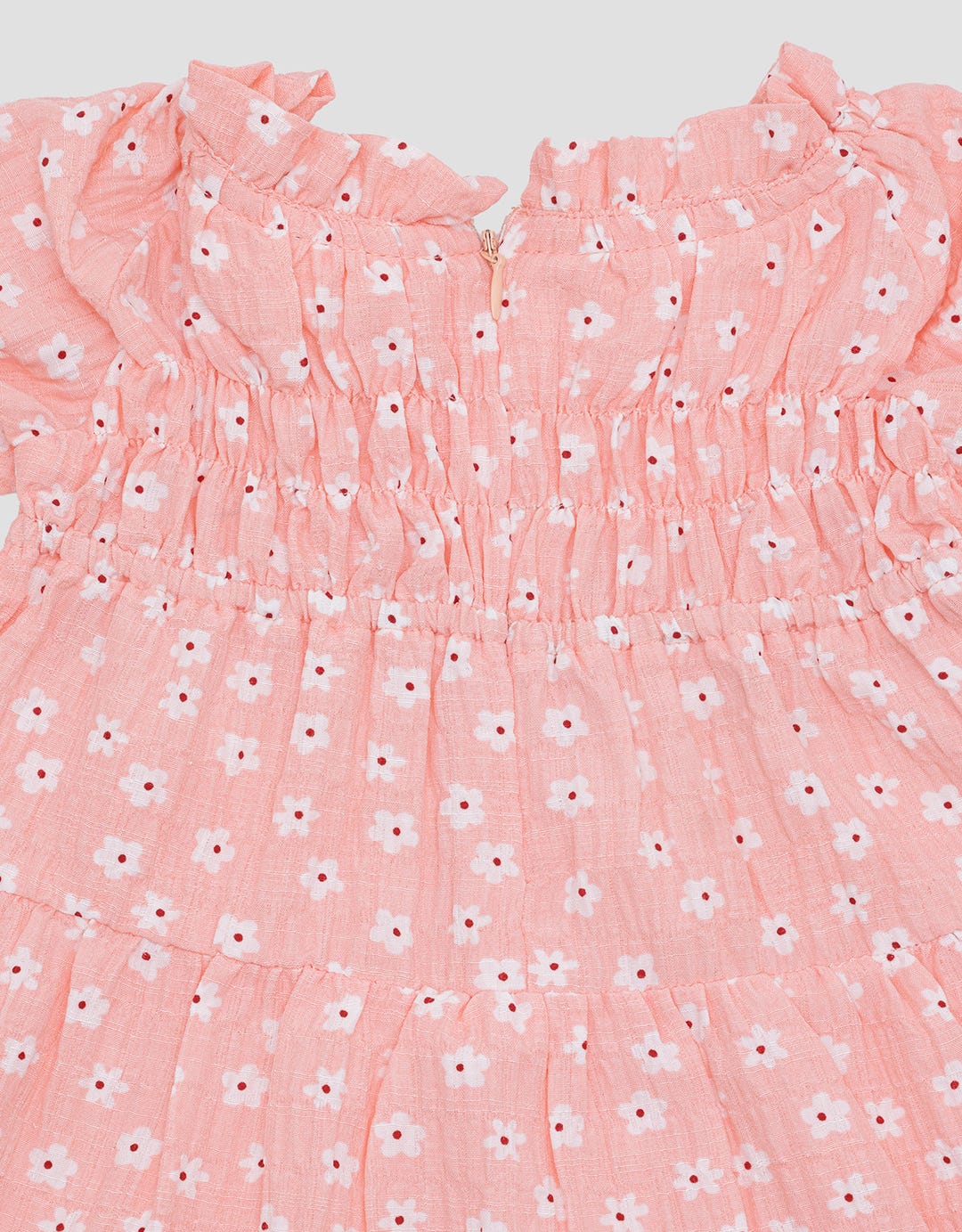 Pipiniko Tier Tekstur Flower Midi Dress Anak Perempuan