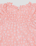 Pipiniko Tier Tekstur Flower Midi Dress Anak Perempuan
