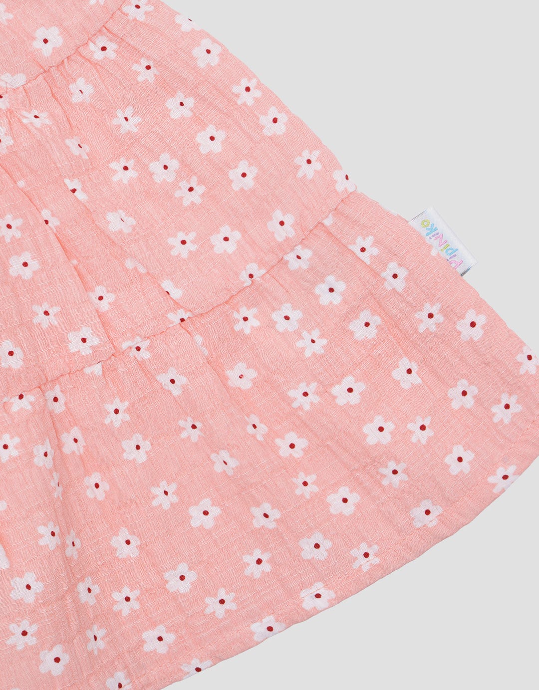 Pipiniko Tier Tekstur Flower Midi Dress Anak Perempuan