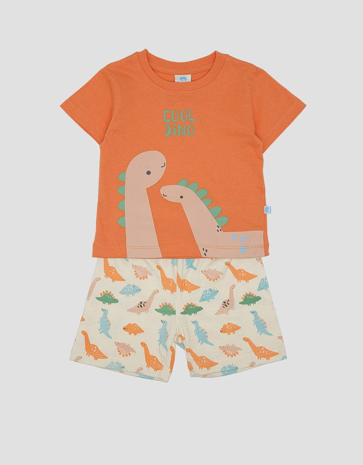 Pipiniko Jersey Cool Dino Pakaian Setelan Anak Laki-laki