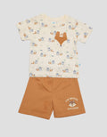 Pipiniko Jersey Fox Kantong Baju Satu Set Anak Laki-Laki