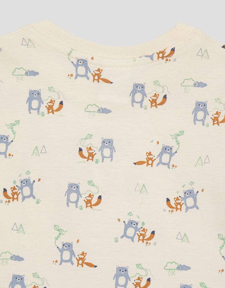 Pipiniko Jersey Fox Kantong Baju Satu Set Anak Laki-Laki