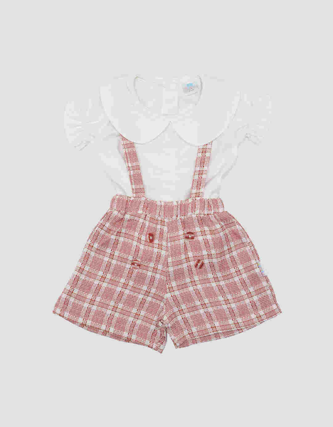 Pipiniko One Set Tweed Overall Anak Perempuan