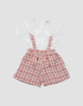 Pipiniko One Set Tweed Overall Anak Perempuan