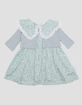 Pipiniko Lace Collar Midi Dress Anak Perempuan