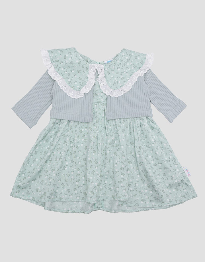 Pipiniko Lace Collar Midi Dress Anak Perempuan