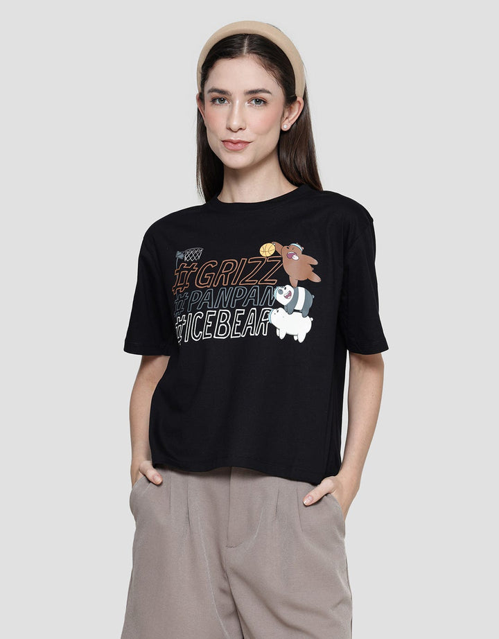 Nevada Boxy Print We Bare Bears Women's Short Sleeve T-Shirt