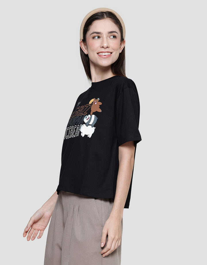 Nevada Boxy Print We Bare Bears Women's Short Sleeve T-Shirt