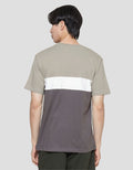 Tricolor Block Men's Casual T-Shirt Details