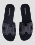 Connexion Stitching Contrast Strap Slipper Sandals Wanita