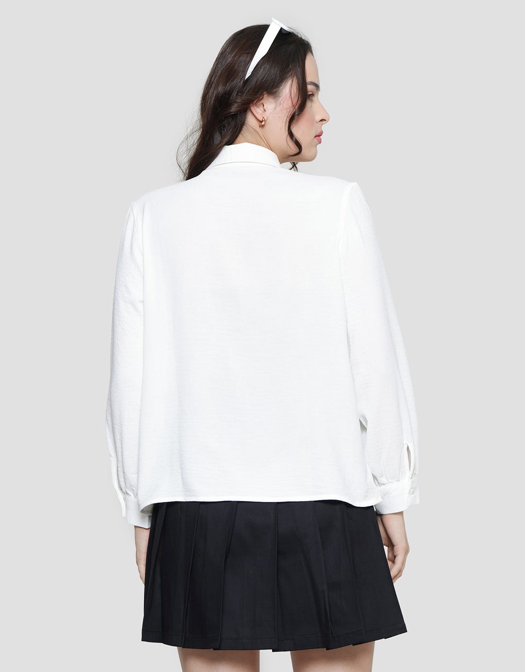Connexion Crinkle Tie Kemeja Blouse Wanita