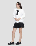 Connexion Crinkle Tie Kemeja Blouse Wanita