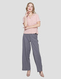 Connexion Resort Collar Linen Blend Women's Short Sleeve Shirt