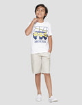 Character Minions Movie Teams Print Boys Short Sleeve T-shirt