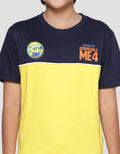 Character Minions Movie Cut Sewn Print Kaos Lengan Pendek Anak Laki-laki