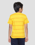 Pokemon Character Stripe Pikachu Short Sleeve T-Shirt Boys