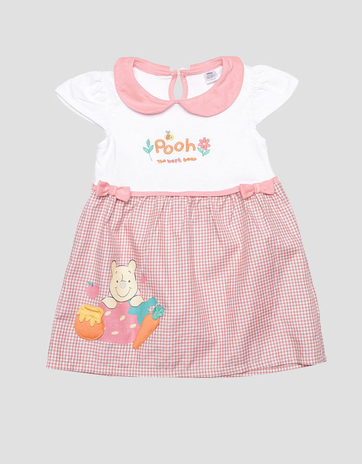 Disney Short Sleeve Midi Dress Fresh Pooh Anak Perempuan