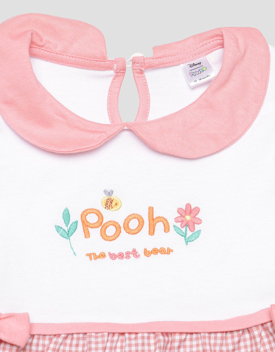 Disney Short Sleeve Midi Dress Fresh Pooh Anak Perempuan
