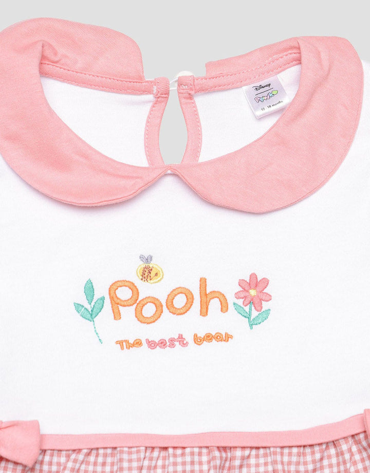 Disney Short Sleeve Midi Dress Fresh Pooh Anak Perempuan