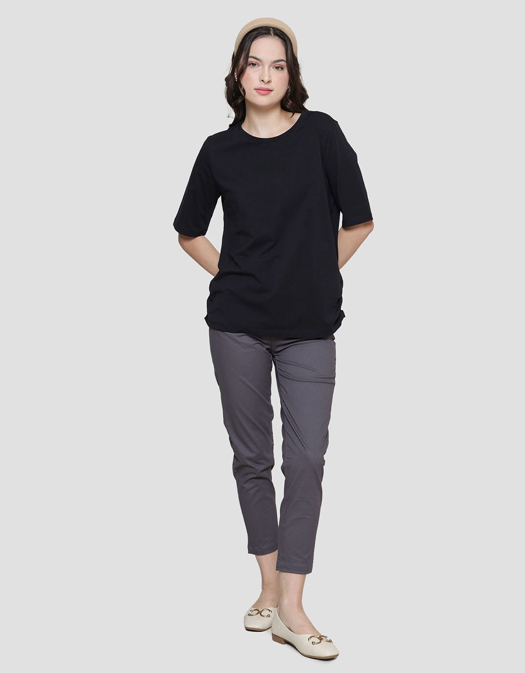 St. Yves Ruffle Sideseam Women's T-Shirt