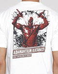 Marvel Deadpool Adamantium Katanas Kaos Lengan Pendek Pria