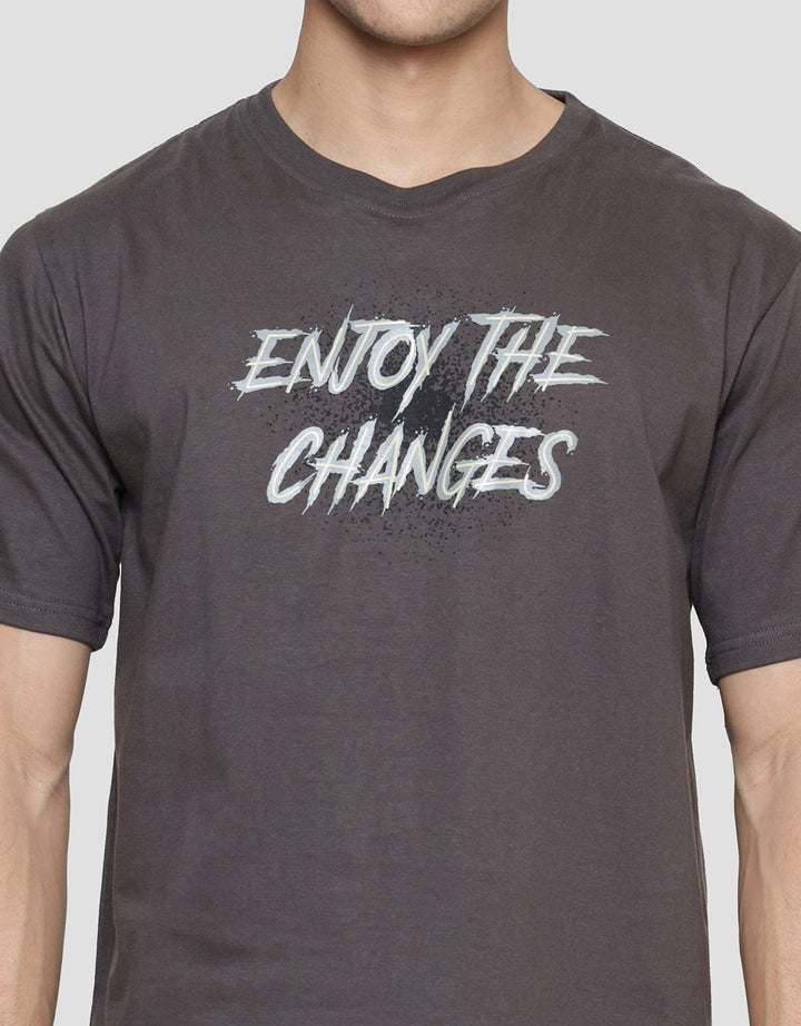 T Zone Enjoy The Changes Kaos Lengan Pendek Pria