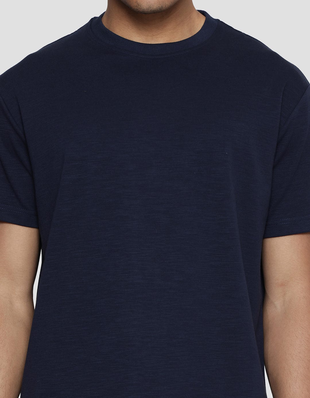 Cole Solid Melange Men's Short Sleeve T-Shirt