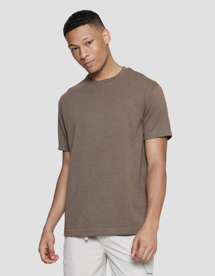 Cole Solid Melange Men's Short Sleeve T-Shirt