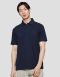 Cole Solid Melange Uq Kaos Kerah Lengan Pendek Pria