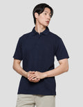 Cole Solid Melange Uq Kaos Kerah Lengan Pendek Pria