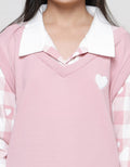 Nevada Look Alike Vest Collar Midi Dress Anak Perempuan