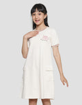 Nevada Contrast Ribbed With Cargo Pocket Midi Dress for Girls