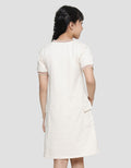 Nevada Contrast Ribbed With Cargo Pocket Midi Dress for Girls