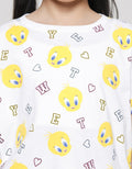 Character Tweety Print Girls T-shirt