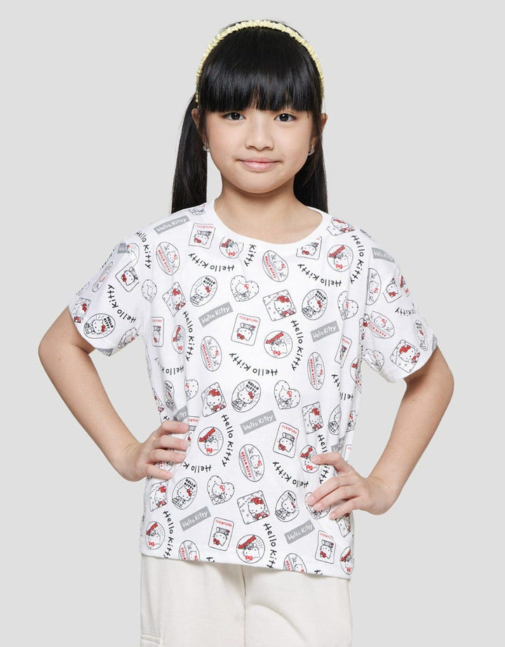 Character Hello Kitty Kaos Lengan Pendek Anak Perempuan
