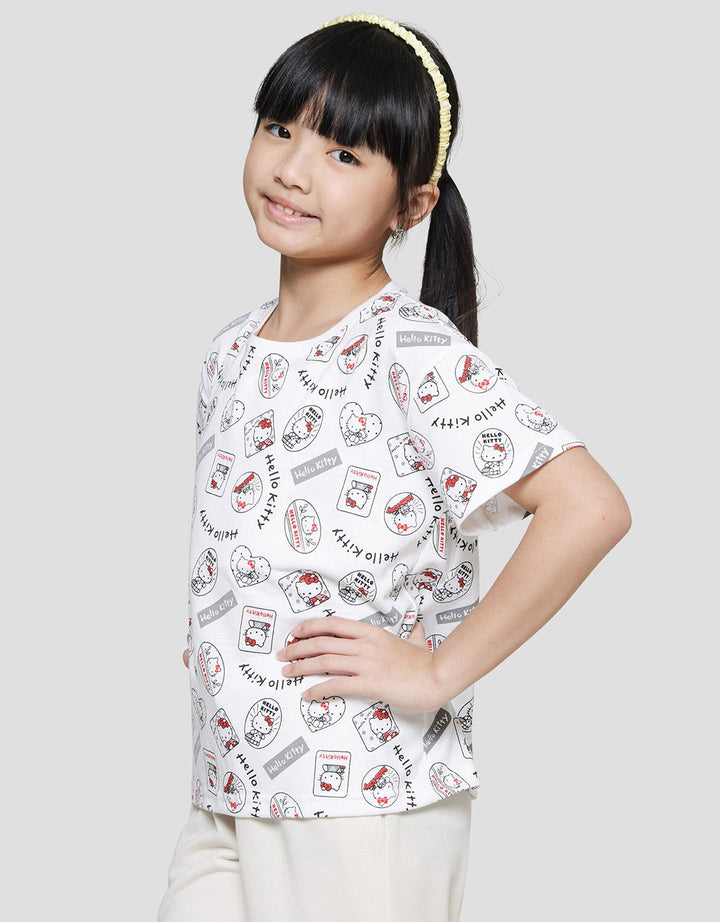 Character Hello Kitty Kaos Lengan Pendek Anak Perempuan