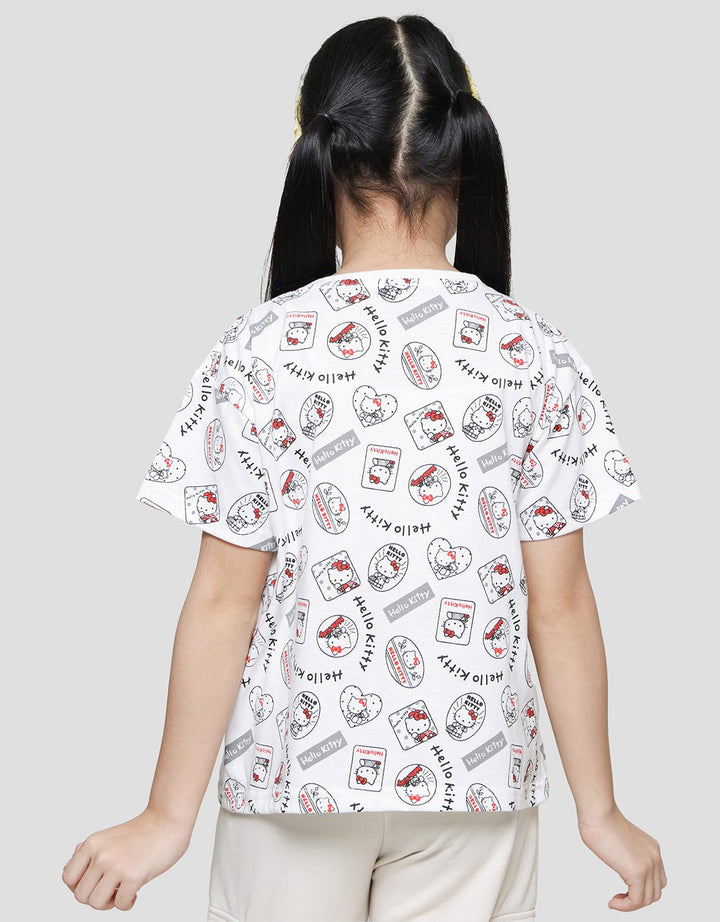 Character Hello Kitty Kaos Lengan Pendek Anak Perempuan