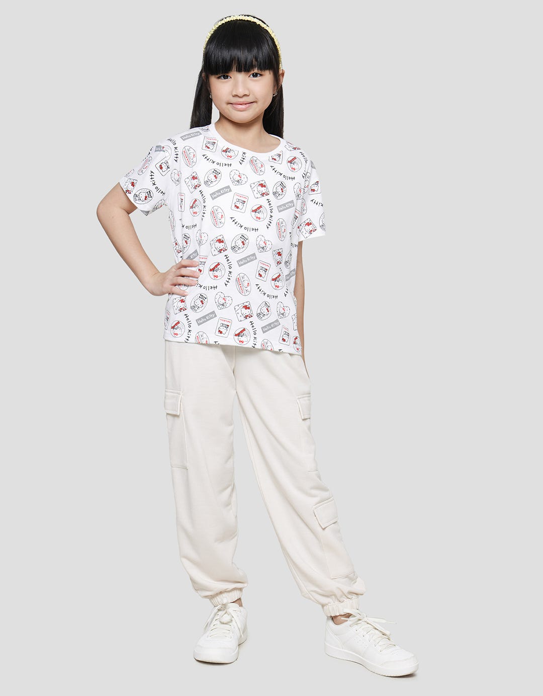Character Hello Kitty Kaos Lengan Pendek Anak Perempuan