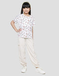 Hello Kitty Character Short Sleeve T-shirt for Girls