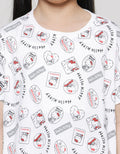 Hello Kitty Character Short Sleeve T-shirt for Girls