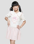 Character My Melody Midi Dress Lengan Pendek Anak Perempuan