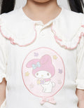 Character My Melody Midi Dress Lengan Pendek Anak Perempuan