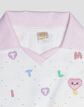 Little M Letter Print Midi Dress for Girls