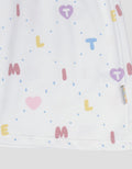 Little M Letter Print Midi Dress for Girls