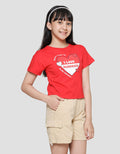 Little M Print 17 August Short Sleeve T-shirt for Girls