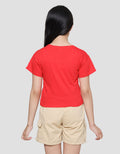 Little M Print 17 August Short Sleeve T-shirt for Girls