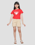 Little M Print 17 August Short Sleeve T-shirt for Girls