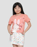 Little M Rabbit Kaos Lengan Pendek Anak Perempuan