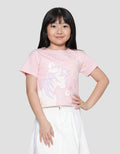 Little M Unicorn Kaos Lengan Pendek Anak Perempuan