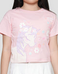Little M Unicorn Kaos Lengan Pendek Anak Perempuan